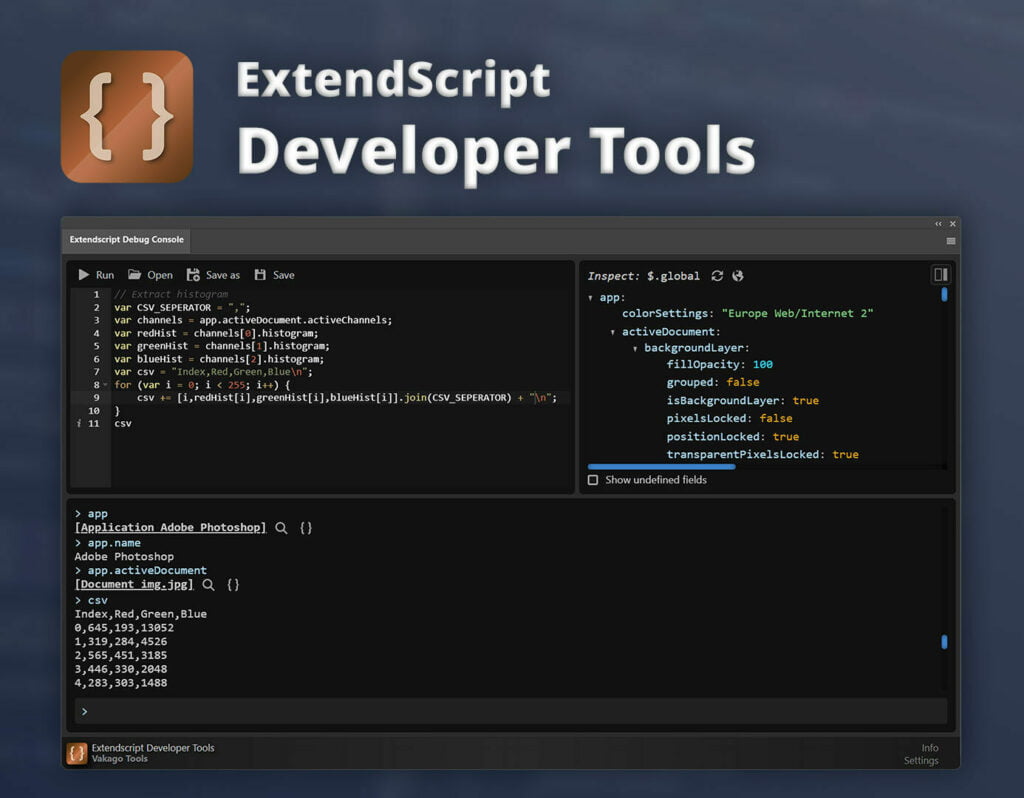 ExtendScript Developer Tools