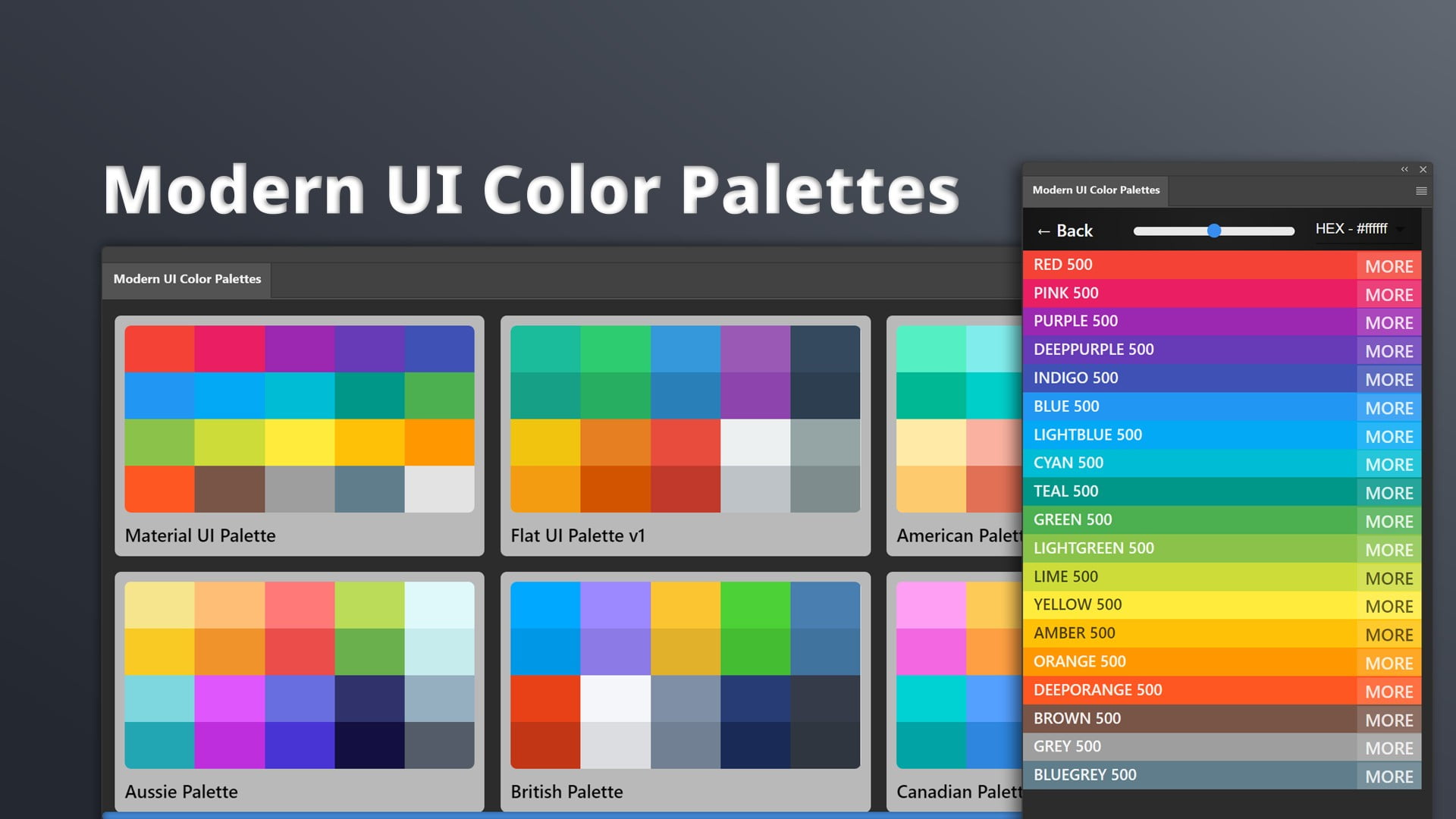 Modern UI Color Palettes