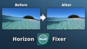 Straighten a Crooked Horizon using the Horizon Fixer Extension