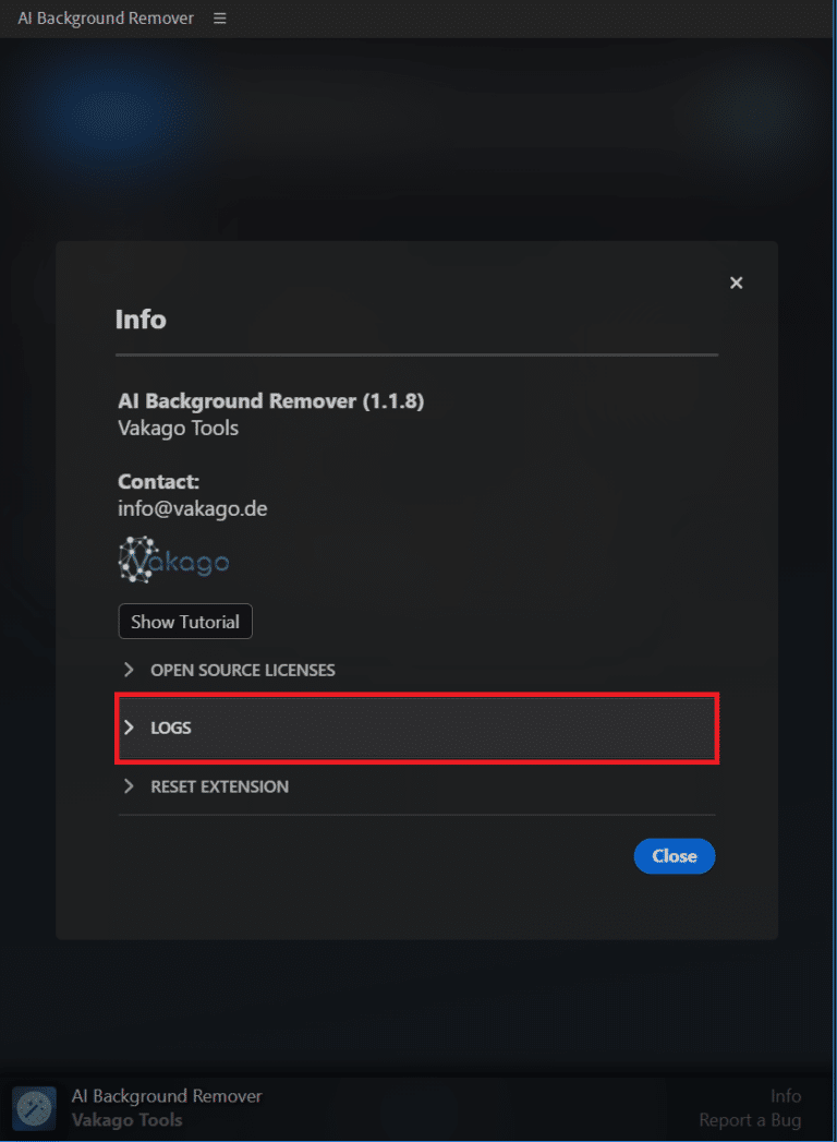 How to Get Logs in the Vakago Tools Extensions for Adobe Creative Cloud ...