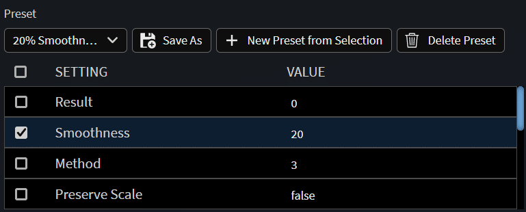 Custom Warp Stabilizer Presets