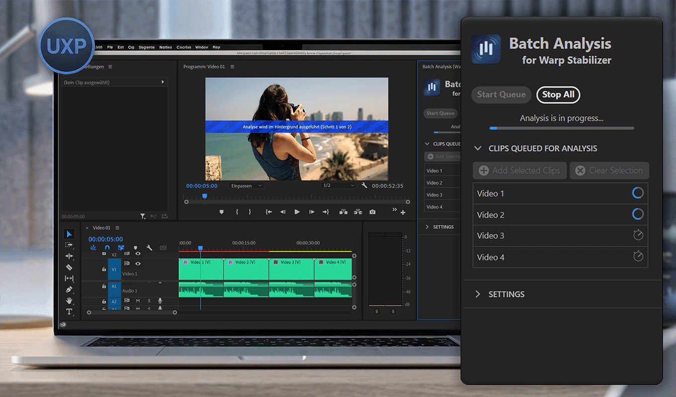 Batch Video Stabilizer for Premiere Pro