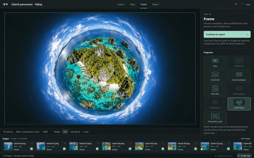 The Vakago Panorama Creator