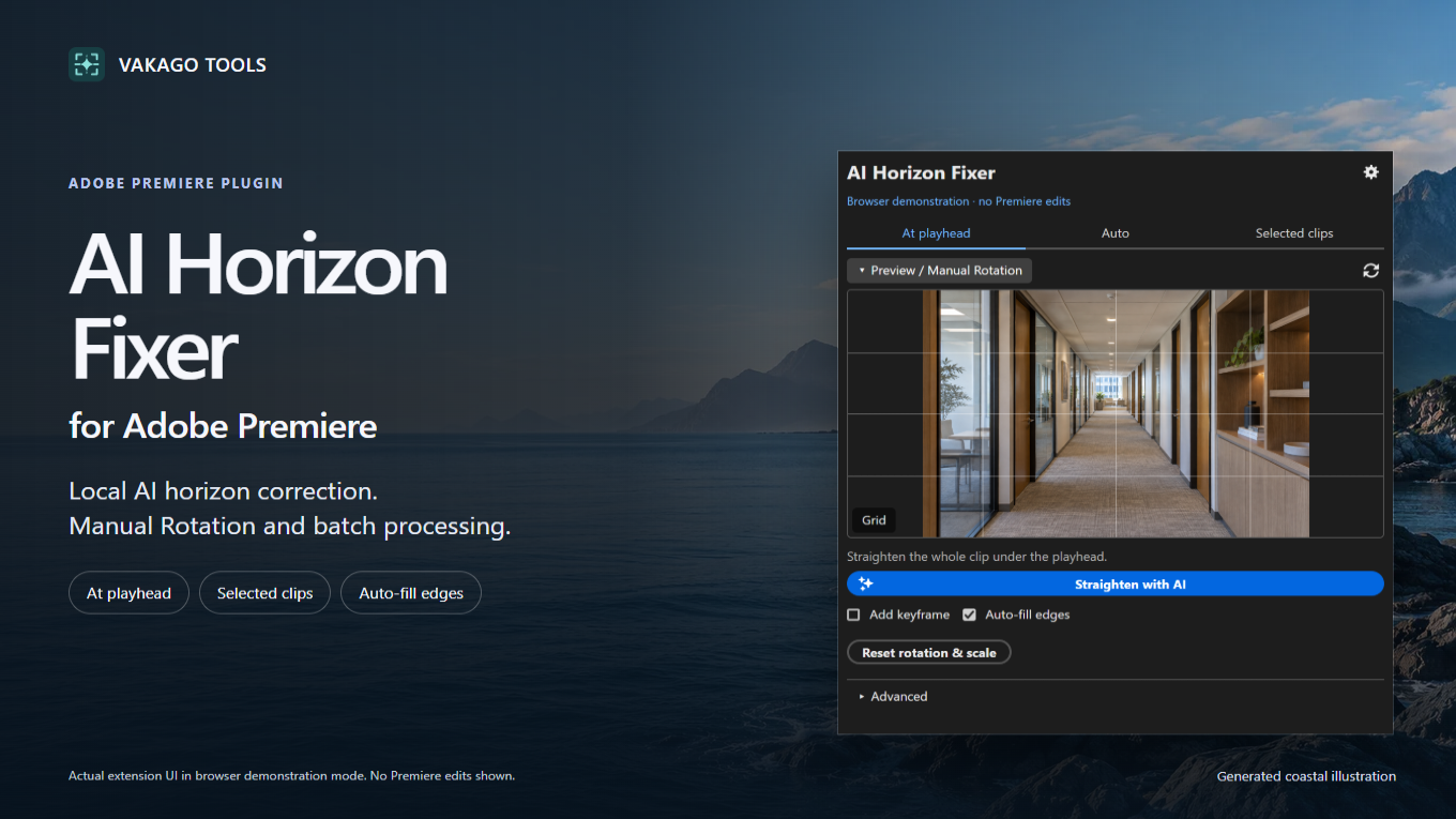 AI Horizon Correction in Premiere Pro